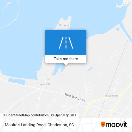 Moultrie Landing Road map
