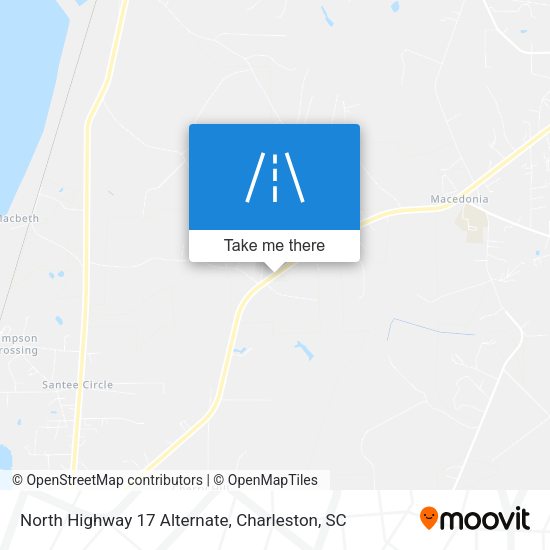 Mapa de North Highway 17 Alternate