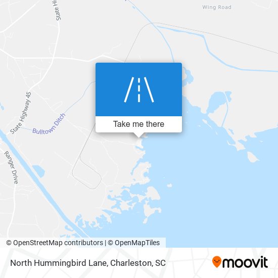 North Hummingbird Lane map