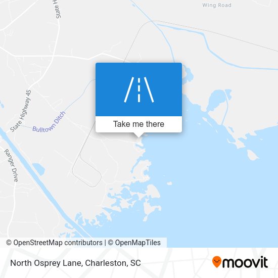 North Osprey Lane map