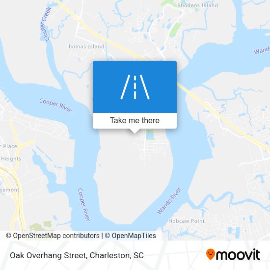 Oak Overhang Street map