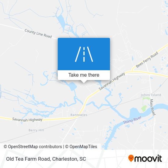 Old Tea Farm Road map