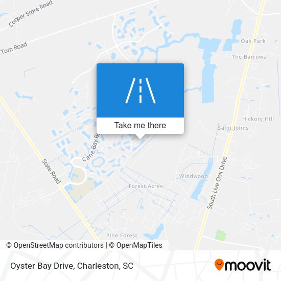 Mapa de Oyster Bay Drive