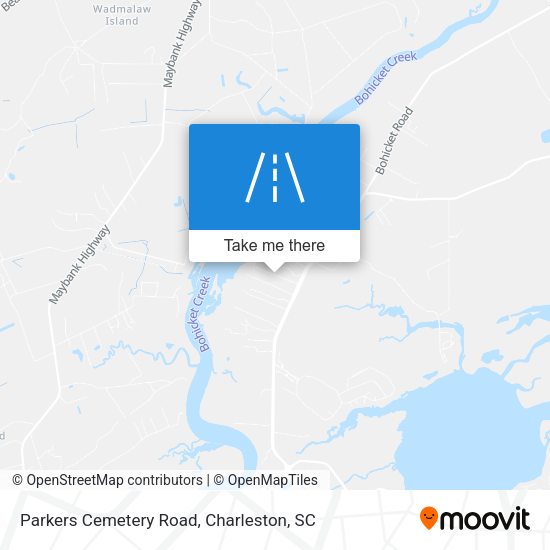 Parkers Cemetery Road map