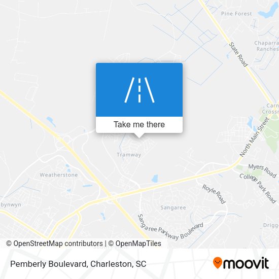Pemberly Boulevard map