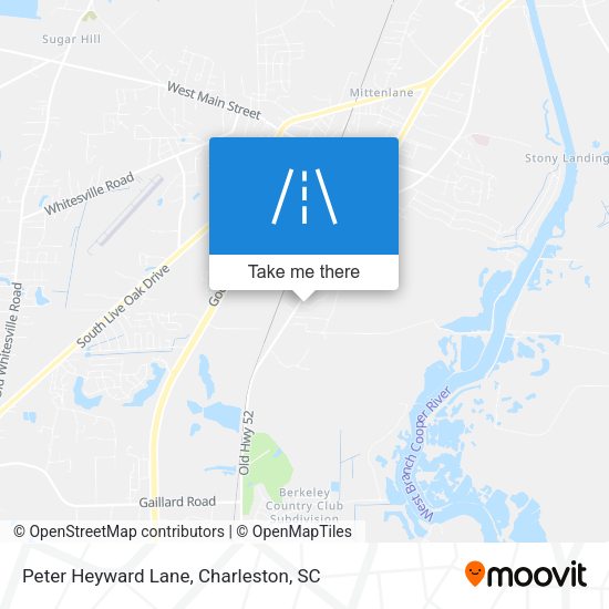 Peter Heyward Lane map