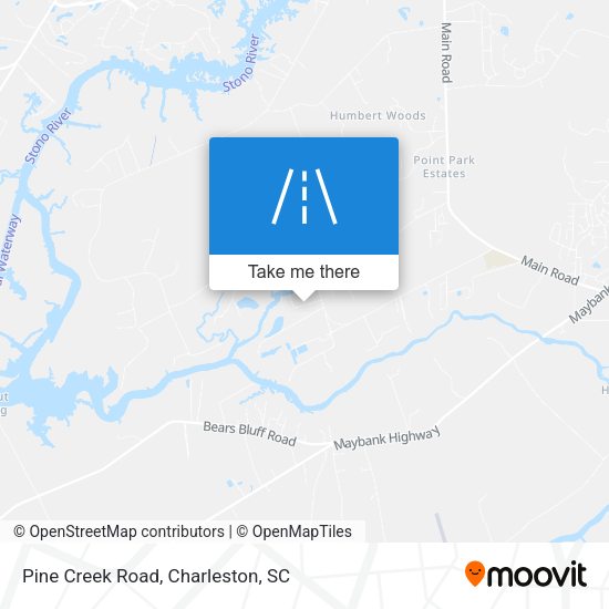 Pine Creek Road map