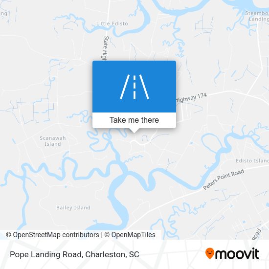 Pope Landing Road map