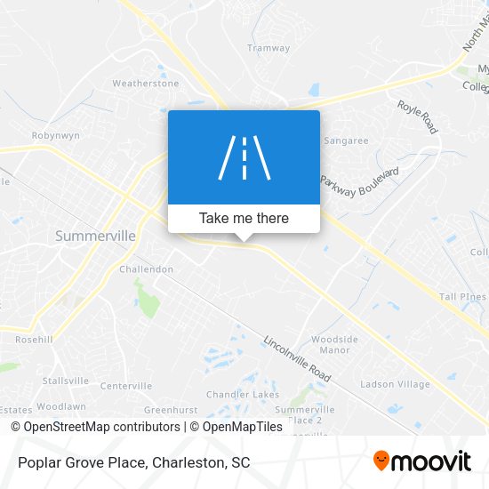 Mapa de Poplar Grove Place