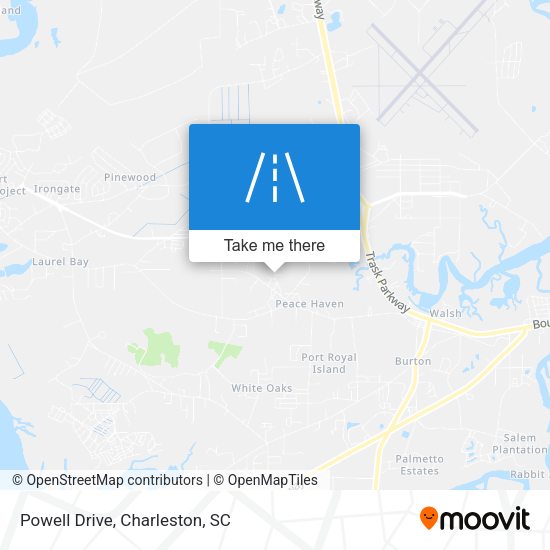 Mapa de Powell Drive