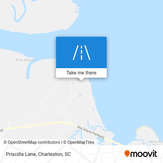 Priscilla Lane map