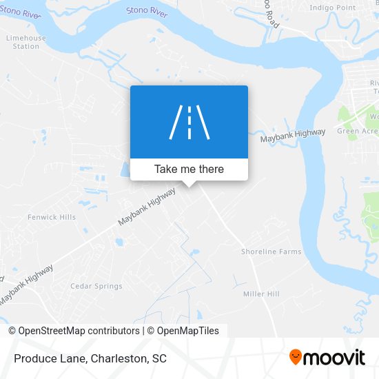 Mapa de Produce Lane
