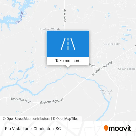 Rio Vista Lane map