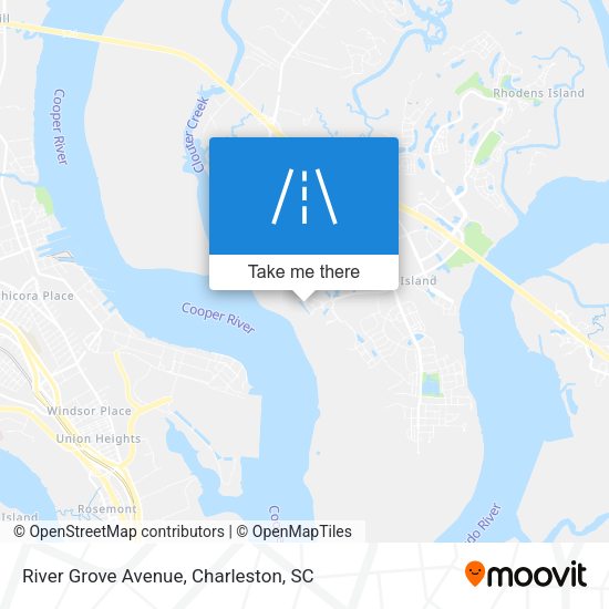 River Grove Avenue map