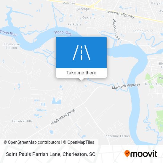 Mapa de Saint Pauls Parrish Lane