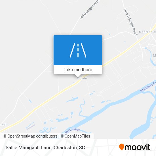 Sallie Manigault Lane map