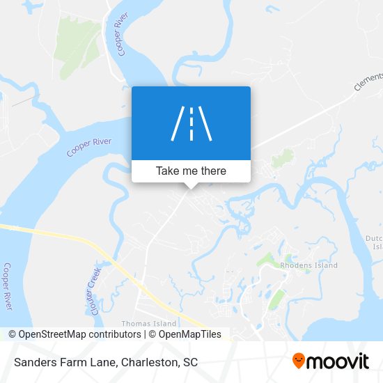 Mapa de Sanders Farm Lane