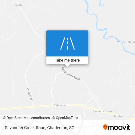 Savannah Creek Road map