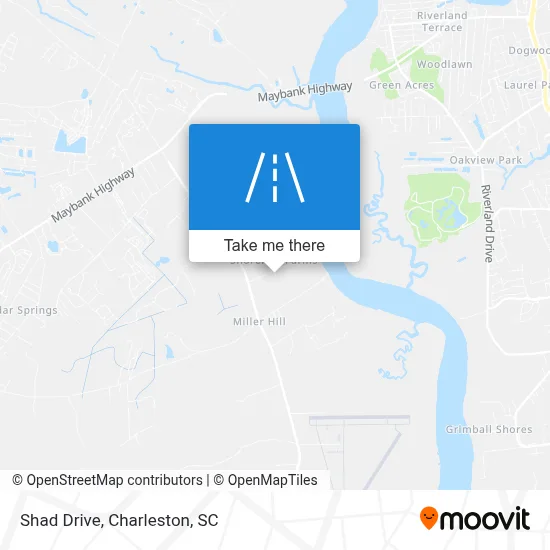 Shad Drive map