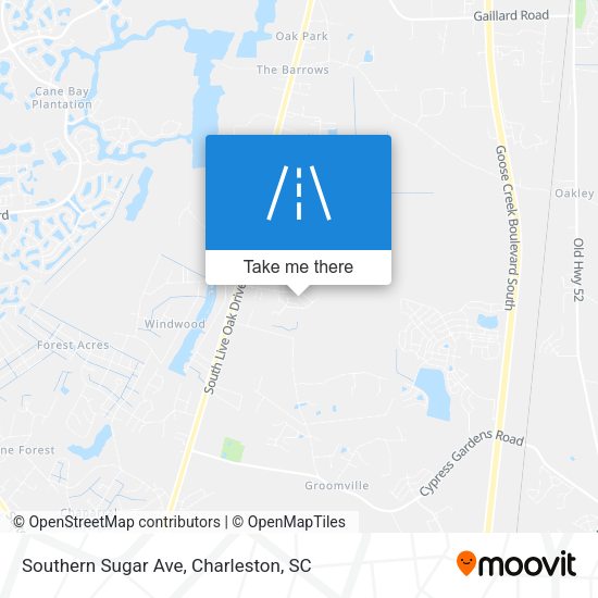 Southern Sugar Ave map