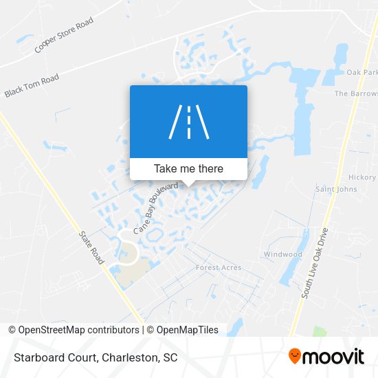 Starboard Court map