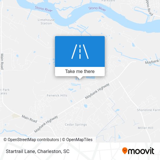 Mapa de Startrail Lane