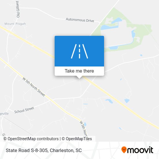 State Road S-8-305 map
