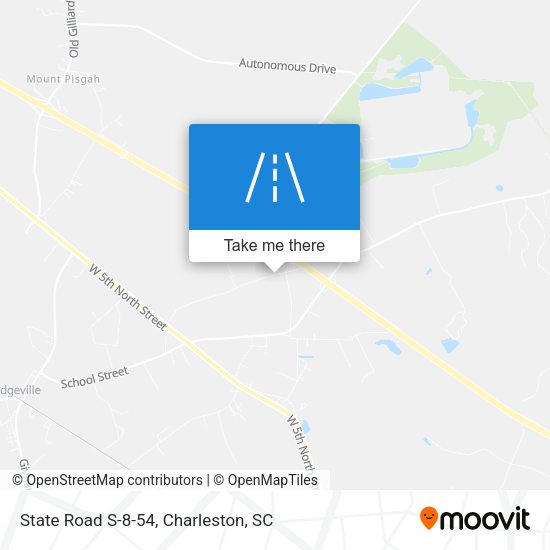 State Road S-8-54 map