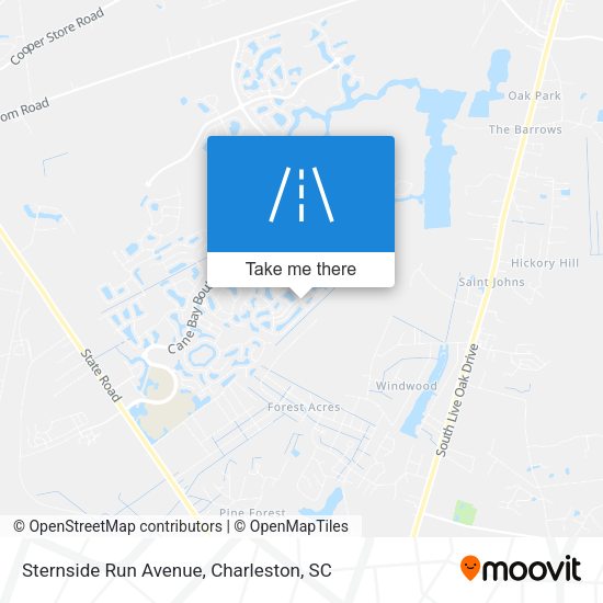 Sternside Run Avenue map