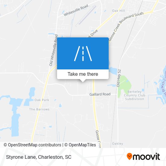 Mapa de Styrone Lane
