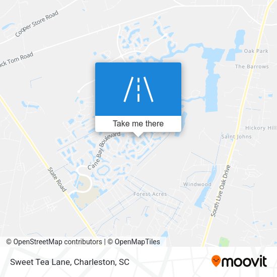 Sweet Tea Lane map