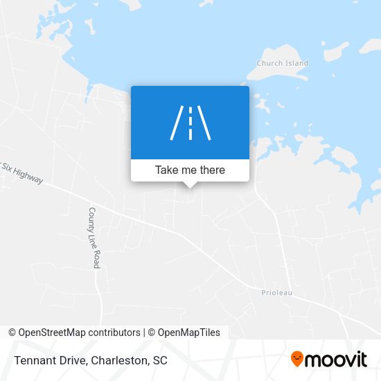 Mapa de Tennant Drive