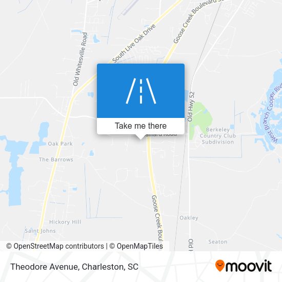 Mapa de Theodore Avenue