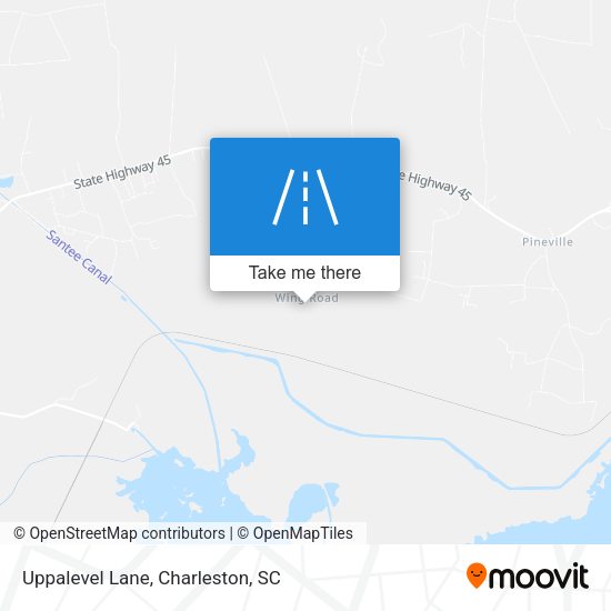 Uppalevel Lane map