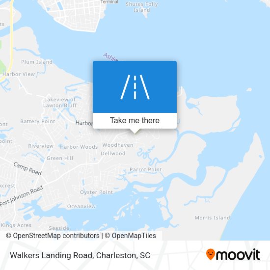 Mapa de Walkers Landing Road