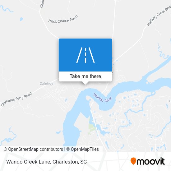 Wando Creek Lane map