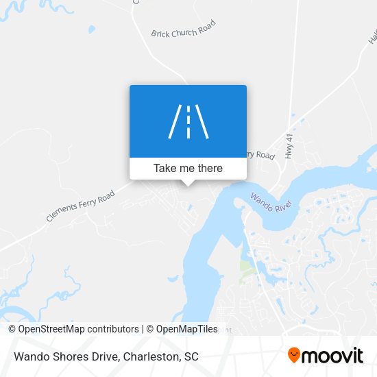 Mapa de Wando Shores Drive