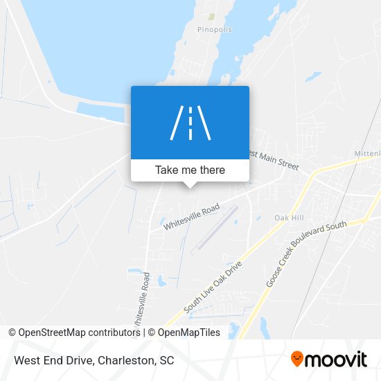 West End Drive map