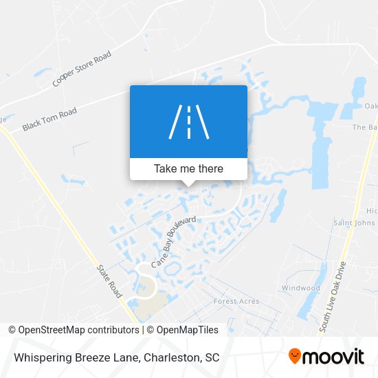 Whispering Breeze Lane map