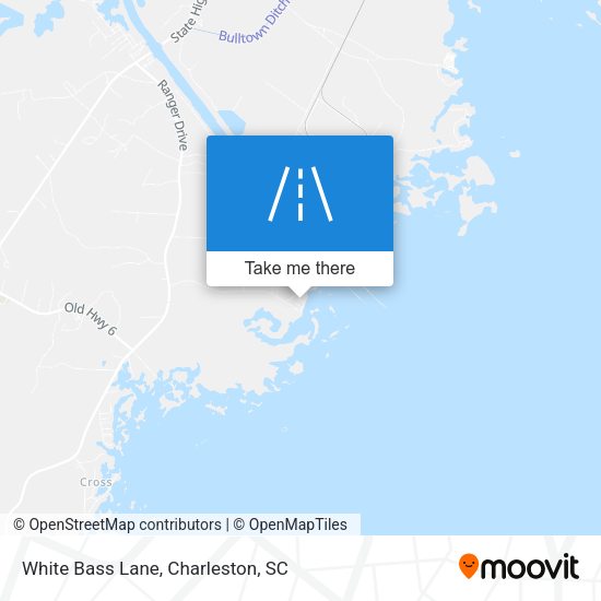 White Bass Lane map