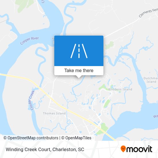 Mapa de Winding Creek Court