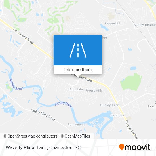 Waverly Place Lane map
