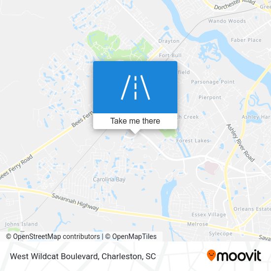 Mapa de West Wildcat Boulevard