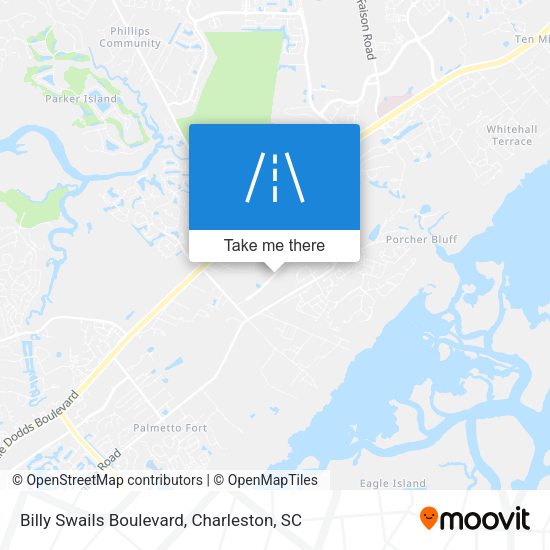 Billy Swails Boulevard map