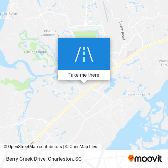 Berry Creek Drive map