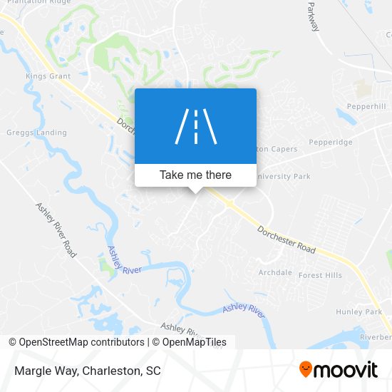 Mapa de Margle Way