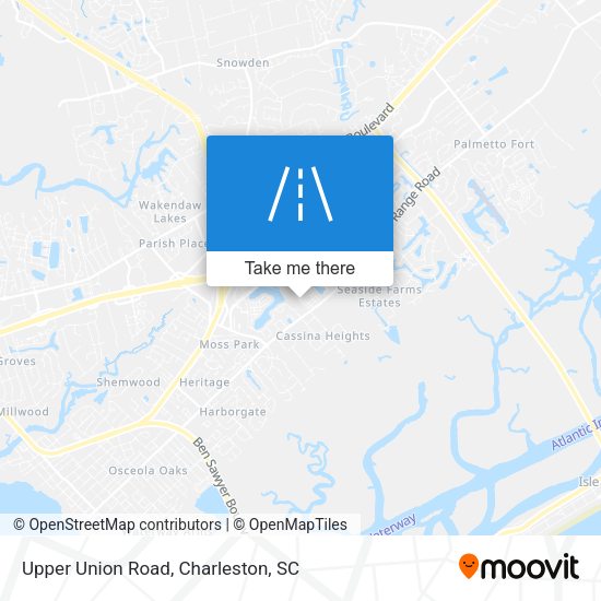 Upper Union Road map