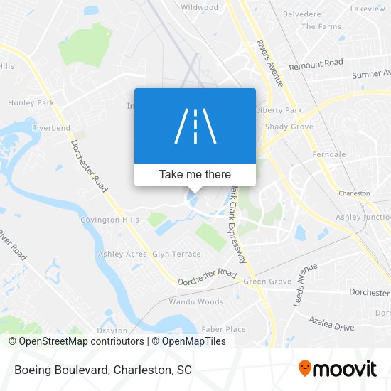 Boeing Boulevard map