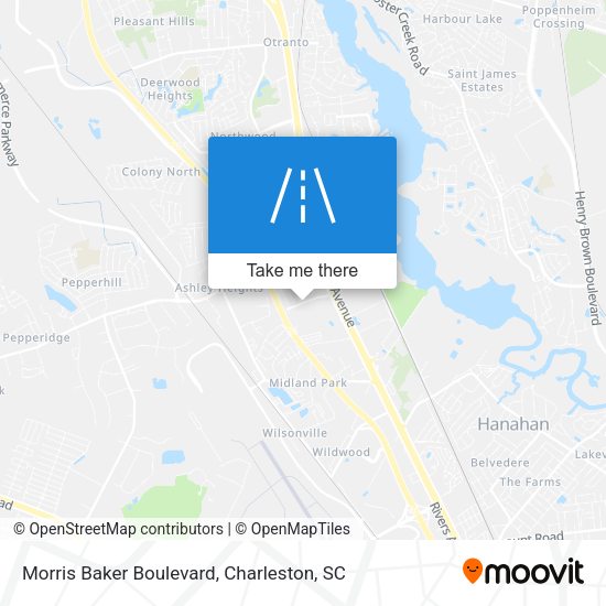 Morris Baker Boulevard map
