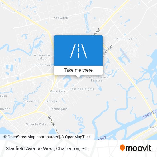 Mapa de Stanfield Avenue West